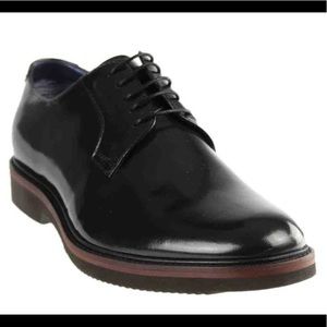 Steve Madden Drama Blk Patent Oxford Shoe Size 8